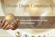 African Union Commission continental health priorities