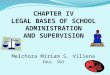 Report on supervision