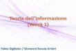 Teoria dell'informazione (week 1)