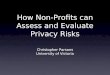 How non profits can assess and evaluate privacy risks (net2vic october 2013)