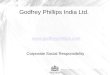 Corporate Social Responsibility of Godfrey Phillips India