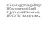 Geography essential questions eoy 2012 with answers