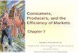 Consumers, Producers and the efficiency of markets