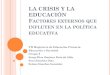 La crisis y la educación. grupo 9