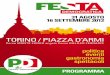 Programma festa pd Torino 2012