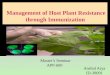 Management of host plant resistance through immunization