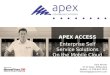 APEX ACCESS Enterprise Self Service Solutions On the Mobile Cloud, Kent Winter, Apex Communications, TADSummit