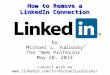 Remove a LinkedIn Connection