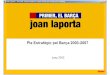 Pla estratègic FC Barcelona de la candidatura de Joan Laporta - any 2003
