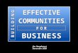 The Rise of Social Media: Building Effective Communities for Business
