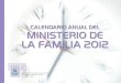 Calendario Anual del Ministerio de la Familia 2012