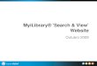 Myi Library Search & View Website Training