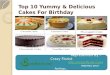 Top 10 Cake Flavor For Birthday Wedding Anniversary