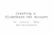 Creating a slide share.net account