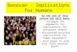 Lesson 6   donovan – implications for humans