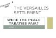 Were the peace treaties fair? Lesson 1