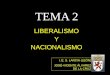 Tema 2   Liberalismo Y Nacionalismo