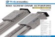 Tolomatic mxe electric rodless actuator catalog