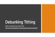 Debunking Tithing