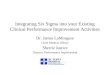 Integrating Six Sigma into your Existing Clinical Performance Improvement Activities