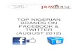 Top 10 Nigerian Brands on Facebook & Twitter (August 2012)