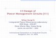 IC Design of Power Management Circuits (III)