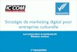 Marketing Digital des entreprises culturelles - Formation ICCOM #3