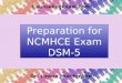 NCMHCE DSM-5 National Counseling Exam