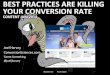 Conten Jam 2014: Best Practices Are Killing Your Conversion Rate by Joel Harvey