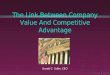 The Link Between Company Value And Competitive Advantage