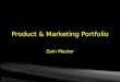 Product & Marketing Portfolio 2013