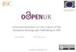 OAPEN-UK at UKSG Open Access Event May 2013