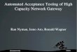Automated Acceptance Testing of High Capacity Network Gateway