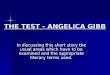 The test   angelica gibb