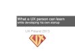 What a UX person can learn while developing his own startup