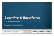 learning and experience