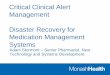 Adam Stormont, Senior Pharmacist, New Technology and Systems Development, Monash Health - Critical Clinical Alerts and Disaster Recovery for Medication Management