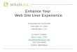 Enhance Your Web Site User Experience