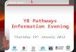 Y8 pathways eve 2012 (Part 1)