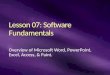 Lesson 07 - Software Fundamentals