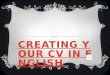 Creating your cv in english
