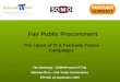 Procure IT Fair presentation at The European Ethical and Fair Trade Market Place (ETFAM)
