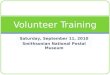 Volunteer Opportunities - September 2010