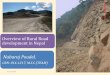 Overview of rural road development in nepal.Msc Class presentation at Nepal engineering college