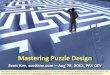 Mastering puzzle design