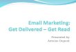 Email marketing presentation   antoine dupont