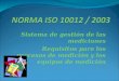 Norma iso 10012