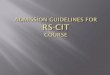 RSCIT Admission on SOLAR