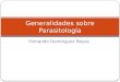 Generalidades sobre parasitología