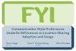 FYI: Communication Style Preferences Underlie Differences in Location-Sharing Adoption and Usage